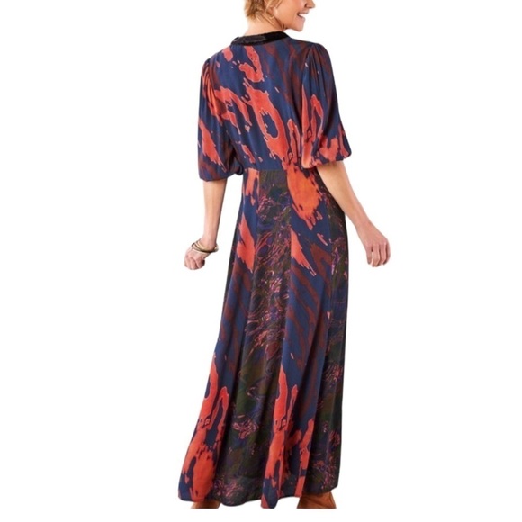 SOFT SURROUNDINGS Epiphany Maxi Dress Velvet Details Size NEW Boho Bohemian - Picture 10 of 10